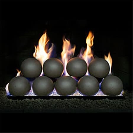 Cunningham Gas Products Real Fyre 4 in. Fyre Spheres - Epic Black, 19PK FS4-18-EB